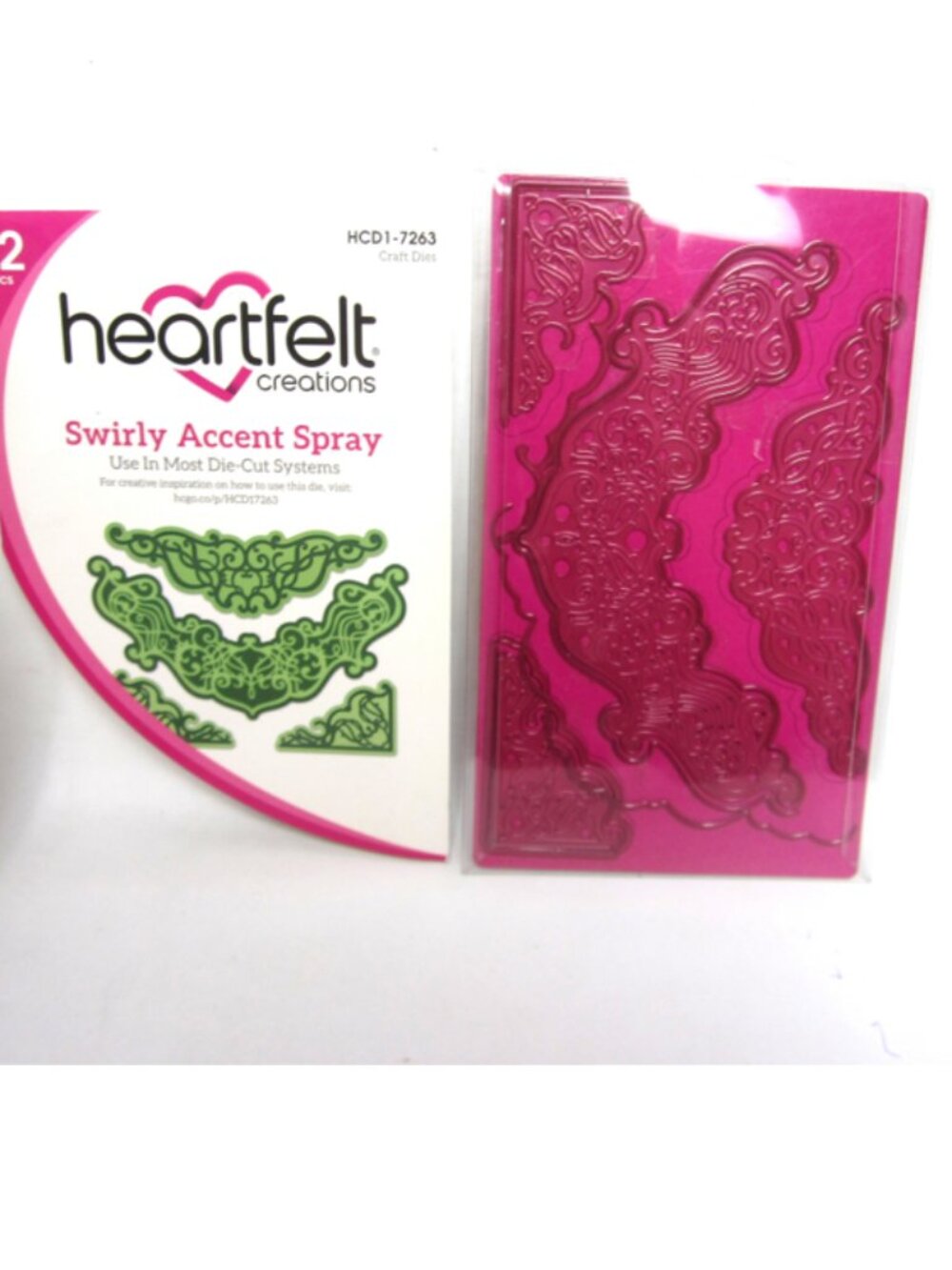 Heartfelt Creations Swirly Accent Spray Craft Dies HCD1-7263 Borders Trim